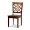 Baxton Studio Nicolette Modern and Contemporary Walnut Brown Finished Wood 7-Piece Dining Set 179-11388-10520-Zoro - alternate 8